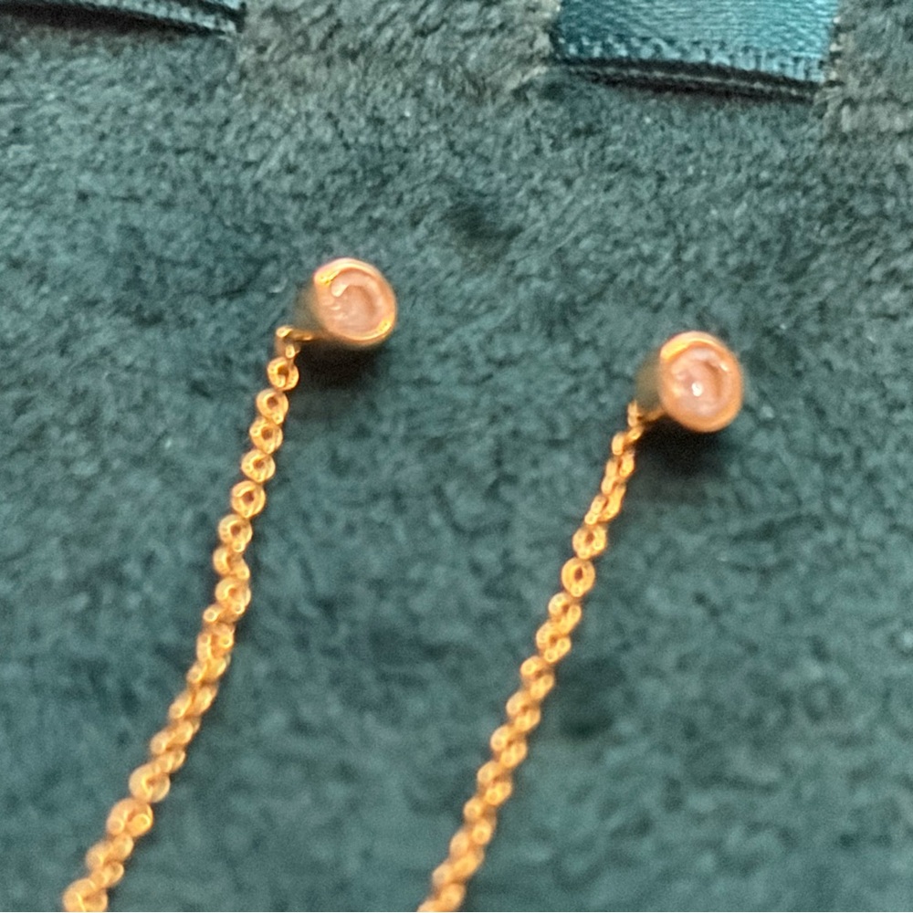 Diamond Threader Earrings - Picture 3 of 4